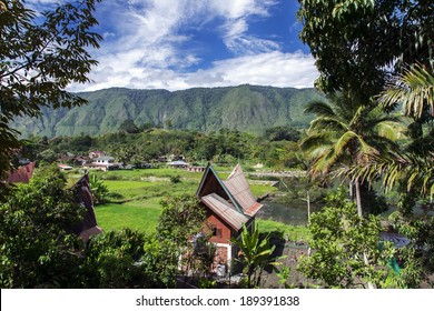 Rural Landscape. Lake Toba, North Sumatra, Indonesia.