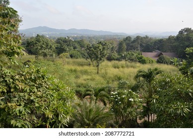 Rural Landscape In Muak Lek District, Saraburi Province, Thailand, Asia 