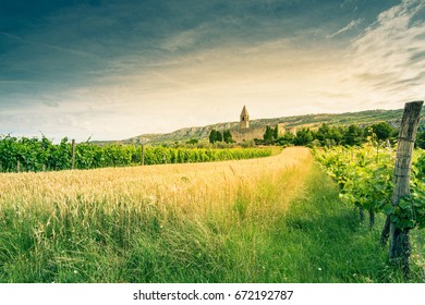 Rural landscape in Slovenia countryside.