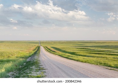 rural road in  eastern Colorado prairie in springtime, Pawnee National Grassland - Shutterstock ID 200842346