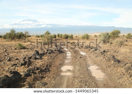 Rural Road Journey at Kenya Africa