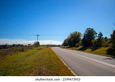 Rural Road No Traffic In Georgia USA