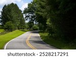 Rural Road in Oconee County in South Carolina USA Horizontal