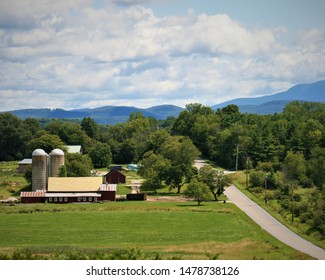 Rural Scenery Vermont Farm Summer