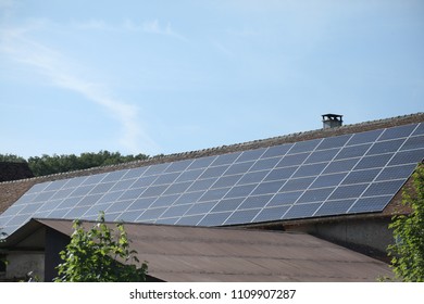 Rural Solar Pannel On Roof