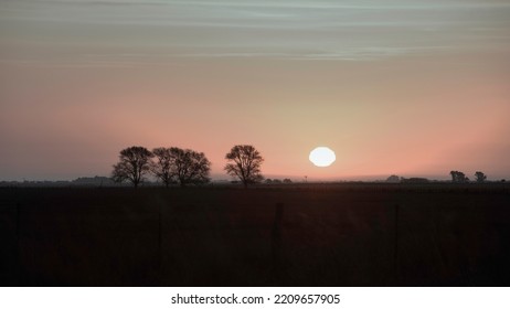 Rural Sunset Landscape, Buenos Aires Province , Argentina