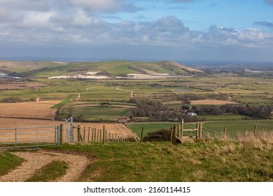 A Rural Sussex View On A Sunny Spring Day