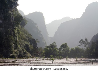 Rural Terrain In Ninh Binh City, Vietnam