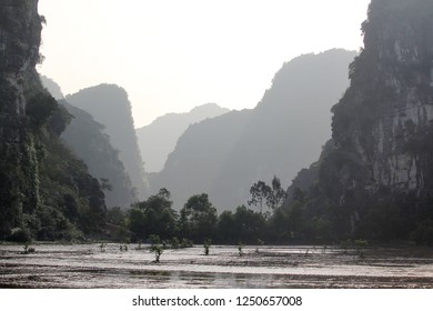 Rural Terrain In Ninh Binh City, Vietnam