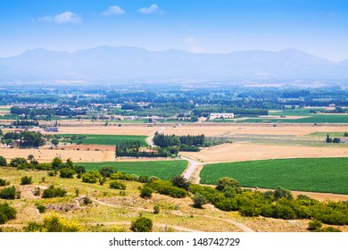 Rural View Of Alt Emporda Comarca. Catalonia, Spain