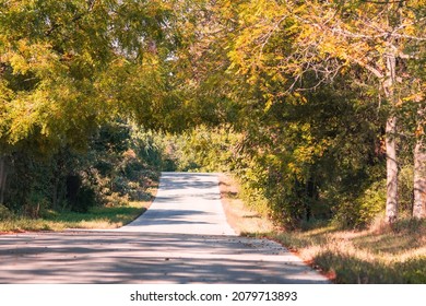 A Rural Wisconsin Road In Early Fall.