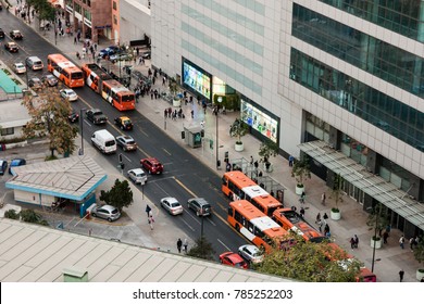 Rush Hour At Santiago, Chile