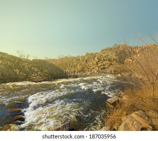 rushing river