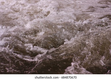 Rushing Water From A Dam