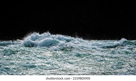 Rushing Water At The Niagara Gorge