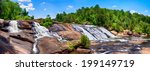 Rushing waterfalls at High Falls State Park near Macon, GA