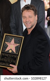 Russell Crowe At The Russell Crowe Star Ceremony Into The Hollywood Walk Of Fame, Hollywood, CA 04-12-10