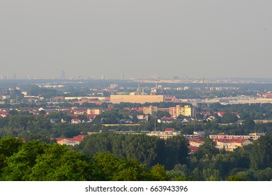 RUSSELSHEIM,GERMANY-JUNE 20: panoramic view on the Russelsheim OPEL factory on June 20,2017 in Russelsheim. Germany.Adam Opel AG is a German automobile manufacturer. - Shutterstock ID 663943396
