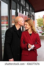 RUSSIA, BIYSK -OCTOBER 11, 2009: Model Natalia Vodianova And Lord Justin Portman In Biysk.