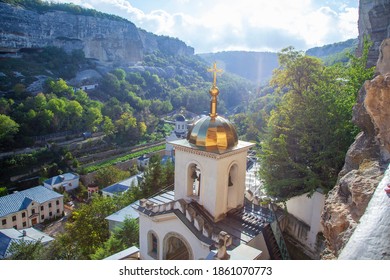 Russia. Crimea. Bakhchisarai. Holy Dormition Male Cave Monastery