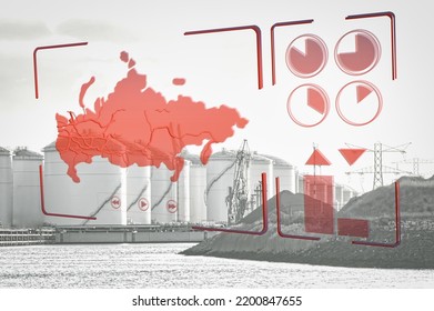 Russia And The Dependance Of The Energy Sector With Main Pipelines Distribution And Export Shows On A Visual