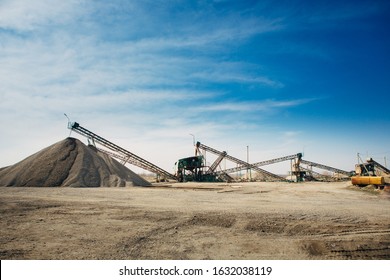 Russia, industrial stone production, crushed stone production, stone mining, crushed stone mining plant