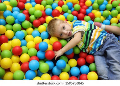  RUSSIA - JANUARY 19, 2017: Children play a variety of games at the birthday party in fun room - Shutterstock ID 1595936845