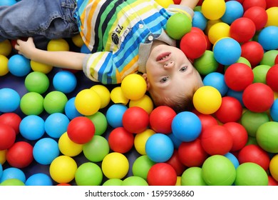  RUSSIA - JANUARY 19, 2017: Children play a variety of games at the birthday party in fun room - Shutterstock ID 1595936860