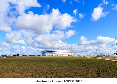 Russia, Kaliningrad - September 25, 2018: stadium "Kaliningrad" built in 2018 specifically for the matches of the 2018 World Cup