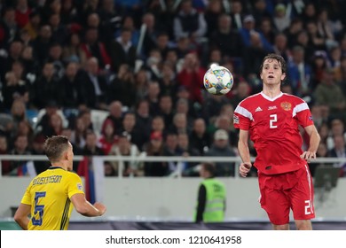 Russia. Kaliningrad. Kaliningrad Stadium. October, 11, 2018. Russian Team Player Mário Fernandes During The UEFA Nations League Match Between Russia And Sweden.