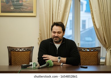 Russia Kazan February 22, 2019. Master Class Of Opera Singer Ildar Abdrazakov