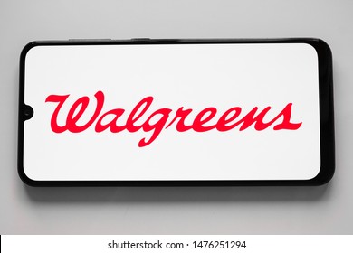 RUSSIA, KAZAN MAY 1, 2019: Walgreen Company logo seen displayed on smart phone