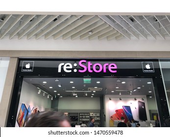 Russia, Kazan May 28, 2019: The Front Of The 5th Avenue Apple Store's New Location Previously Occupied By FAO Schwartz.