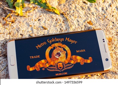 Russia, Kazan Sep 2 2019: MGM logo on a mobile phone screen
