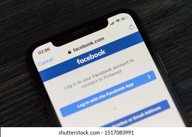 Russia, Kazan Sep 2 2019: Home Page Of Social Network Site Facebook,Facebook Notifications Of Friend Request, Facebook Is A Social Networking Service, Owned And Operated By Facebook