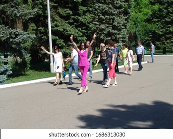 Russia. Krasnodar. May, 2019. Celebration Of The Meeting Of Graduates Of Kuban State Agrarian University, 25 Years Later