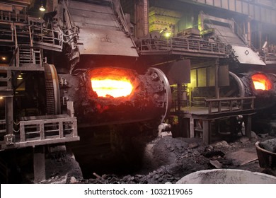 Russia, Krasnoyarsk Region. Norilsk. Polar Division Of MMC Norilsk Nickel, Copper Plant, Smelting Shop.