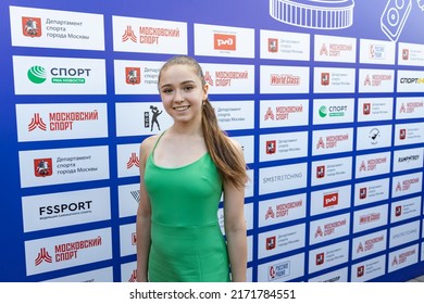 Russia, Moscow, 06.25.2022 Moscow Sports Day In Luzhniki. Kamila Valieva Is A Russian Figure Skater Competing In Single Skating. Olympic Champion In The Team Competition, European Champion. 