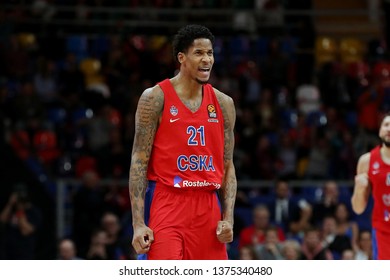 Russia. Moscow. Arena Megasport. April 4, 2019. Will Clyburn During The Euroleague Basketball Match 2018/2019 Between CSKA (Russia) & Baskonia (Spain)