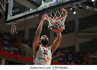 Russia. Moscow. Arena Megasport. April 16, 2019. Darrun Hilliard During The Euroleague Basketball Match 2018/2019 Between CSKA (Russia) & Baskonia (Spain)