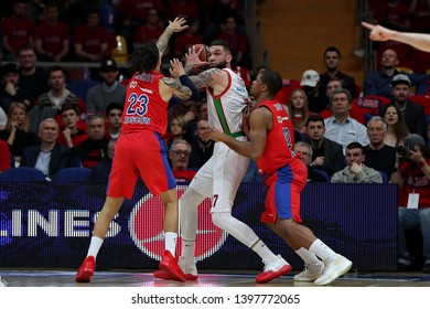 Russia. Moscow. Arena Megasport. April 16, 2019. Vincent Poirier During The Euroleague Basketball Match 2018/2019 Between CSKA (Russia) & Baskonia (Spain)