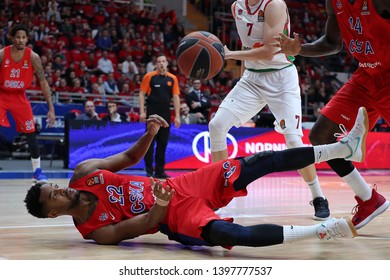 Russia. Moscow. Arena Megasport. April 16, 2019. Cory Higgins During The Euroleague Basketball Match 2018/2019 Between CSKA (Russia) & Baskonia (Spain)