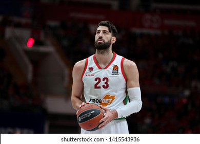 Russia. Moscow. Arena Megasport. April 18, 2019. Tornike Shengelia During The Euroleague Basketball Match 2018/2019 Between CSKA (Russia) & Baskonia (Spain)