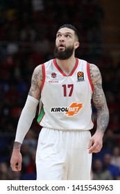 Russia. Moscow. Arena Megasport. April 18, 2019. Vincent Poirier During The Euroleague Basketball Match 2018/2019 Between CSKA (Russia) & Baskonia (Spain)