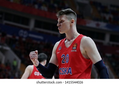 Russia. Moscow. Arena Megasport. April 18, 2019. Andrey Vorontsevich During The Euroleague Basketball Match 2018/2019 Between CSKA (Russia) & Baskonia (Spain)