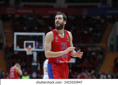 Russia. Moscow. Arena Megasport. April 18, 2019. Sergio Rodriguez During The Euroleague Basketball Match 2018/2019 Between CSKA (Russia) & Baskonia (Spain)