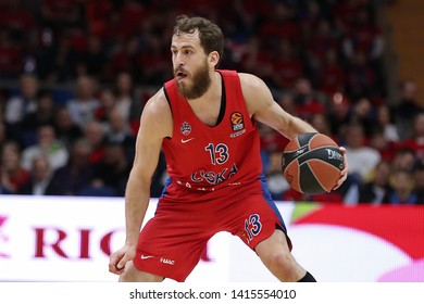 Russia. Moscow. Arena Megasport. April 18, 2019. Sergio Rodriguez During The Euroleague Basketball Match 2018/2019 Between CSKA (Russia) & Baskonia (Spain)