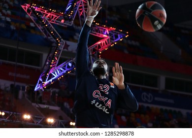 Russia. Moscow. Arena Megasport. January 11, 2019 ã. Cory Higgins Before The Euroleague Basketball Match 2018/2019 Between CSKA (Russia) Vs Maccabi (Israel)