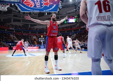 Russia. Moscow. Arena Megasport. March 8, 2019. Sergio Rodriguez During The Euroleague Basketball Match 2018/2019 Between CSKA (Russia) & Olimpia (Italy)