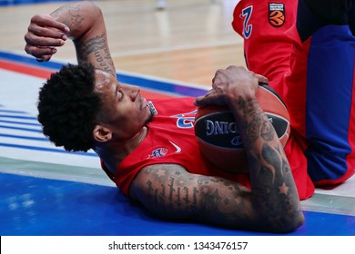 Russia. Moscow. Arena Megasport. March 8, 2019. Will Clyburn During The Euroleague Basketball Match 2018/2019 Between CSKA (Russia) & Olimpia (Italy)